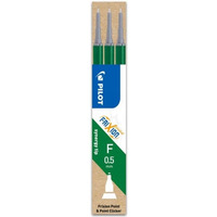 Wkad FRIXION POINT 0, 5mm zielony (3 sztuki) PIRBLS-FRP5-G-S3 PILOT