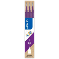 Wkad FRIXION CLIKER 0, 5mm fioletowy (3 sztuki) PIBLS-FR5-V-S3-E PILOT