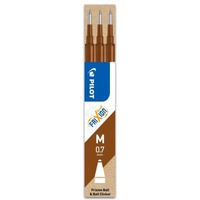 Wkad FRIXION 0, 7mm brzowy (3szt) BLS-FR7-BN-S3 PILOT