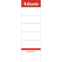 Etykiety grzbietowe do segregatorw 75mm (szeroko 50mm) biae 10sztuk 810801 ESSELTE