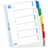 Przekadki kartonowe A4+ MYLAR 1-6 kolor 100204992 OXFORD