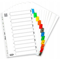 Przekadki numeryczne do segregatora A4 kartonowe 1-12 MYLAR 100204616 OXFORD