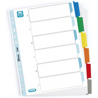 Przekadki kartonowe A4 MYLAR 1-6 kolor OXFORD 100204976