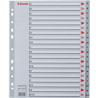 Przekadki MAXI A-Z PP szare 100129 ESSELTE