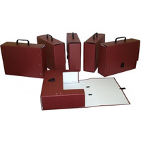 Teczka z rczk MAXI 2 bordo 10cm DELFIN