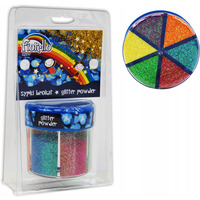 Sypki brokat FIORELLO 6 kolorów x60g w słoiczku (pastelowe) 170-2261