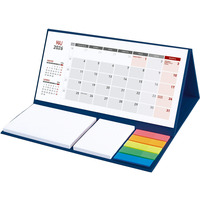 Kalendarz z notesem miesięczny granatowy 2026 KB064B Wokół Nas