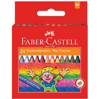 Kredki woskowe 24 kolory KLOWN opakowanie kartonowe FC 120057 FABER-CASTELL