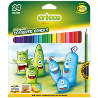 Kredki trjktne 24kol.mix wzorw CRICCO CR322K24AX