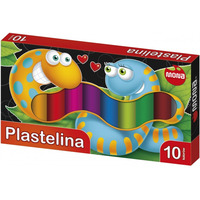 Plastelina szkolna dla dzieci Zestaw 10 kolorw MONA St.Majewski