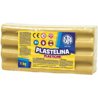 Plastelina szkolna dla dzieci 1kg brzowa jasna 303111020 ASTRA