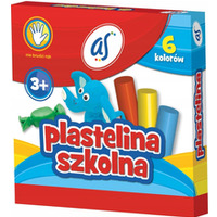 Plastelina dla dzieci szkolna AS zestaw 6 kolorw 303219001 ASTRA
