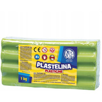 Plastelina szkolna dla dzieci 1kg seledynowa 303111017 ASTRA