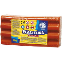 Plastelina szkolna dla dzieci 1kg czerwona 303111006 ASTRA