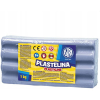 Plastelina szkolna dla dzieci 1kg bkitna 303111014 ASTRA