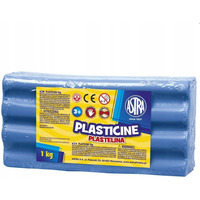 Plastelina szkolna dla dzieci 1kg niebieska 303111012 ASTRA