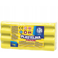 Plastelina szkolna dla dzieci 1kg cytrynowa ta 303111004 ASTRA