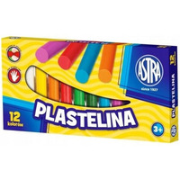 Plastelina szkolna dla dzieci zestaw 12 kolorw 83813906 ASTRA