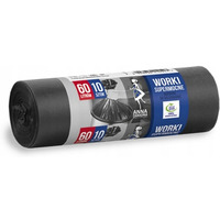 Worki na mieci 60L supermocne z tam (10szt) czarne ANNA ZARADNA WNS-0547