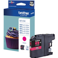 Tusz BROTHER (LC123M) purpurowy 600str
