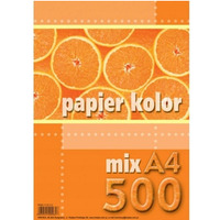 Papier ksero A4 80g KRESKA 500ark mix