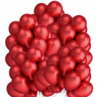 Balony 12` metalizowane CZERWONE (50szt.) 170-2634 FIORELLO