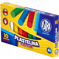 Plastelina szkolna dla dzieci zestaw 10 kolorw 83812902 ASTRA