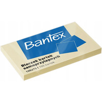 Karteczki samoprzylepne bloczek 100x75mm 100 kartek ty 400086387 BANTEX
