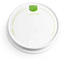 Pokrywka papierowa do kubka 300-500ml biała (50 szt). 90mm 100% biodegradowalna VLID89P VEGWARE