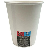 Kubek papierowy biay 300ml/12oz (max350ml) (50szt) GM120OZCARB r.90mm THINK`N GREEN