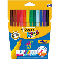 Flamastry VISA Kids 12 kolorw 888695 BIC