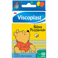 Plastry dla dzieci Kubuś i przyjaciele VISCOPLAST 72x25mm 10szt 4054596801080 3M