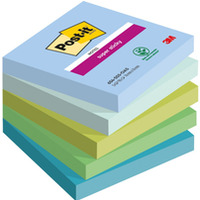 Bloczek samoprzylepny 76x76mm 90k mix kolorw (5szt) POST-IT Super Sticky OASIS