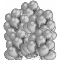 Balony 10` metalizowane SREBRNE (50szt.) 170-2631 FIORELLO