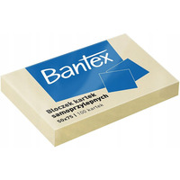 Karteczki samoprzylepne bloczek 50x75mm 100 kartek ty 400086385 BANTEX