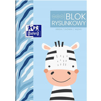 Blok rysunkowy szkolny A2 biay 20 kartek 120g KIDS 400170352 OXFORD
