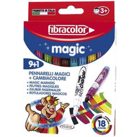 Flamastry magiczne MAGIC 9+1 (18 kol.) FIBRACOLOR