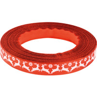 Wstka satynowa Boe Narodzenie 12mm/22m czerwona WSX12-5 BREWIS