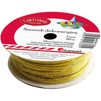 Sznurek-wstka 3mm 20m zoty 487302 TITANUM