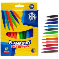 Flamastry zestaw 12 kolorw pisaki mazaki 314107001 ASTRA