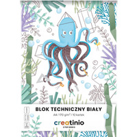 Blok techniczny A4 10k 170g biały CREATINIO 400176667 TOP 2000