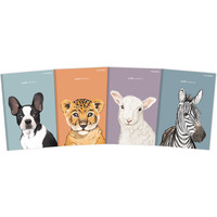 Zeszyt szkolny A5 Brulion 96 kartek w lini z marginesem SWEET ANIMAL 70g 400169480 TOP 2000