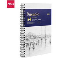 Szkicownik na spirali pionowej A4 FINENOLO 160g/m2 60k biały EC275 DELI