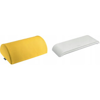 Zestaw Podnóżek żółty 53710019 + Podkładka jasno szara Ergo Cosy 64830085 LEITZ