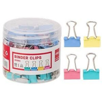 Klipsy do akt 15mm mix kolorw 60szt. 8556A DELI