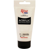 Farba akrylowa Rosa Studio 75ml TITANIUM WHITE 401