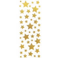 Naklejki byszczce GWIAZDKI zote 254056 Galeria Papieru