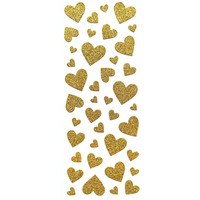 Naklejki byszczce SERDUSZKA zote 254054 Galeria Papieru