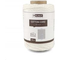 Sznurek bawełniany 1.8mm / 50m biały 111014 d.rect