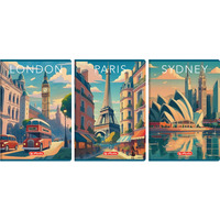Zeszyt szkolny A4 96 kartek w kratk 70g RETRO CITY 400196848 HERLITZ